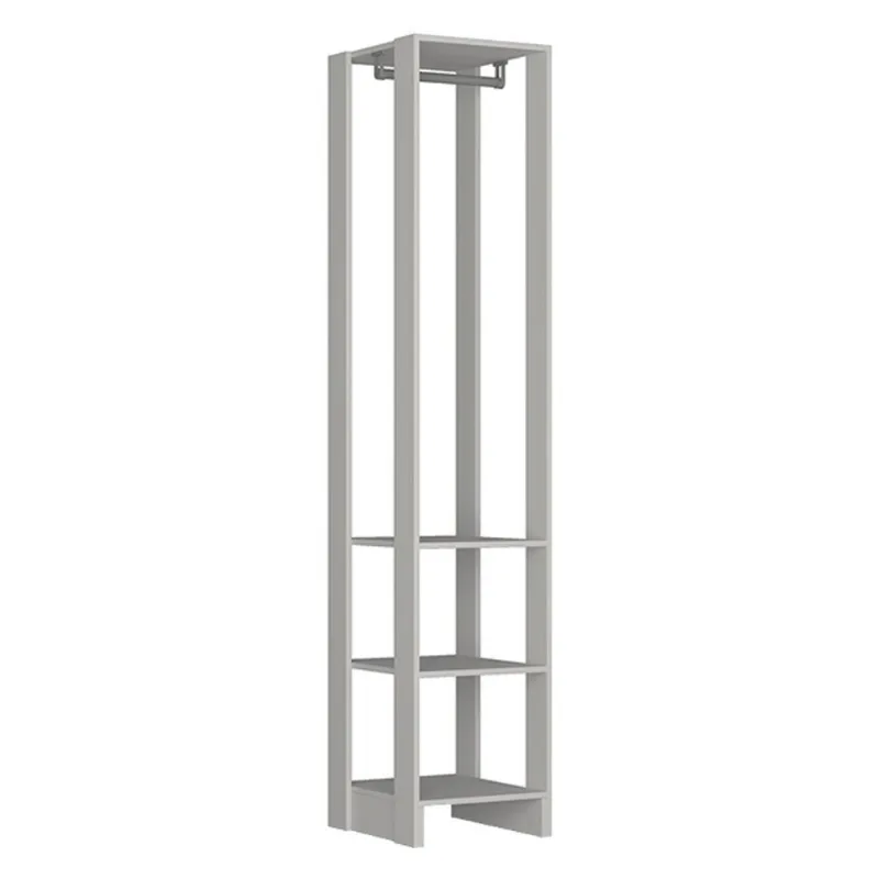 Closet Modulado EY105 1 Cabideiro MDP 40cm Branco Nova Mobile