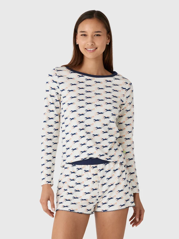 Cozyland Women's Ellie Shortie Pajama Set XS / HORSES
