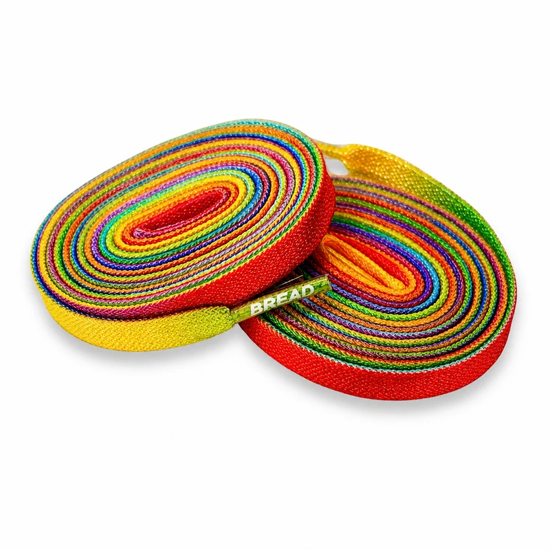 Bread Sparkly Flat Laces Multicolor / 27"