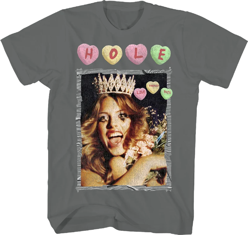 Live Through This Candy Hearts Hole T-Shirt 3XL
