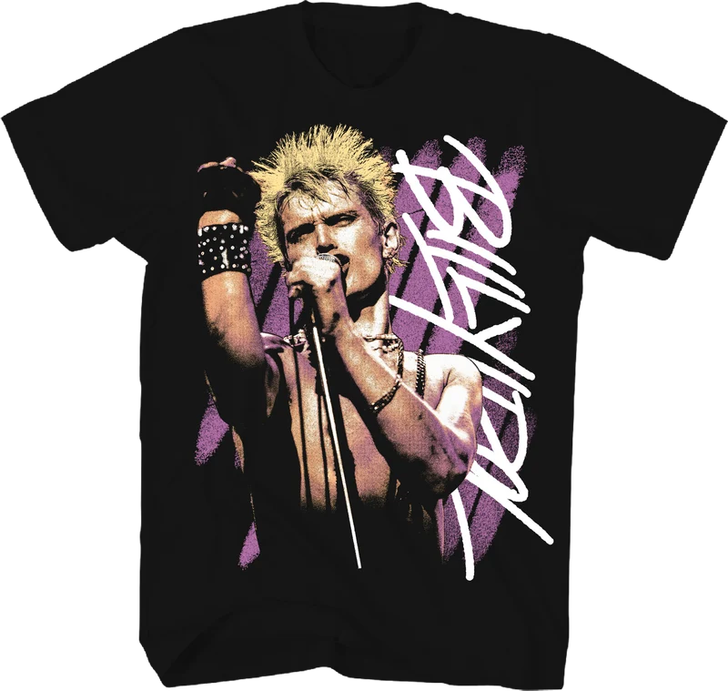 Front & Back More More More Billy Idol T-Shirt Small