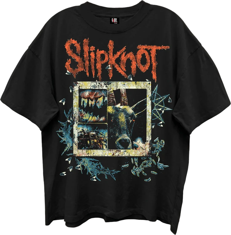 Front & Back Slipknot Oversized T-Shirt Medium