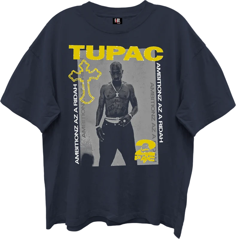 Ambitionz Az A Ridah Tupac Shakur Oversized T-Shirt 2XL