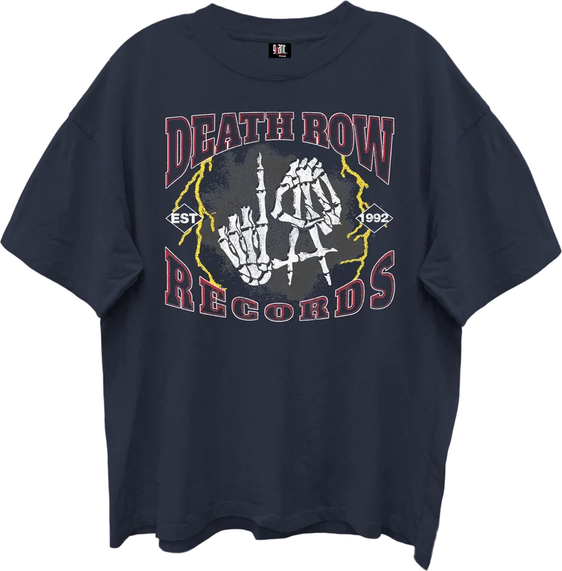 Front & Back Death Row Records Oversized T-Shirt Medium