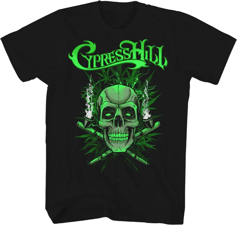 Ganja Skull Cypress Hill T-Shirt Small