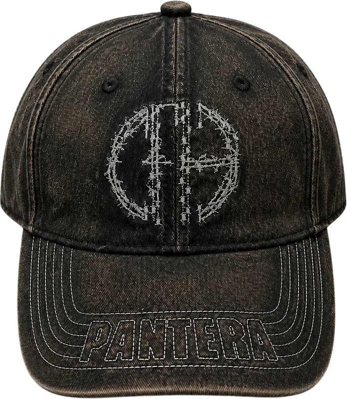 Acid Washed Snapback Pantera Baseball Cap None