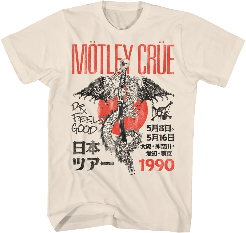 Kanji Dr. Feelgood Motley Crue T-Shirt 3XL