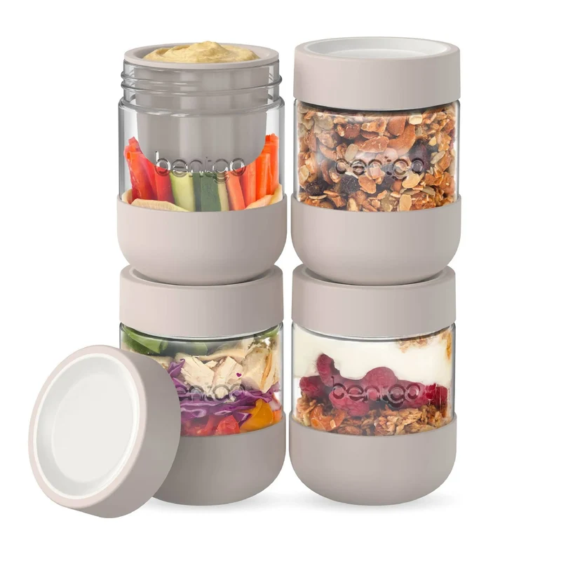 Glass Food Jars - 4pk 16oz - Moondust Open Box
