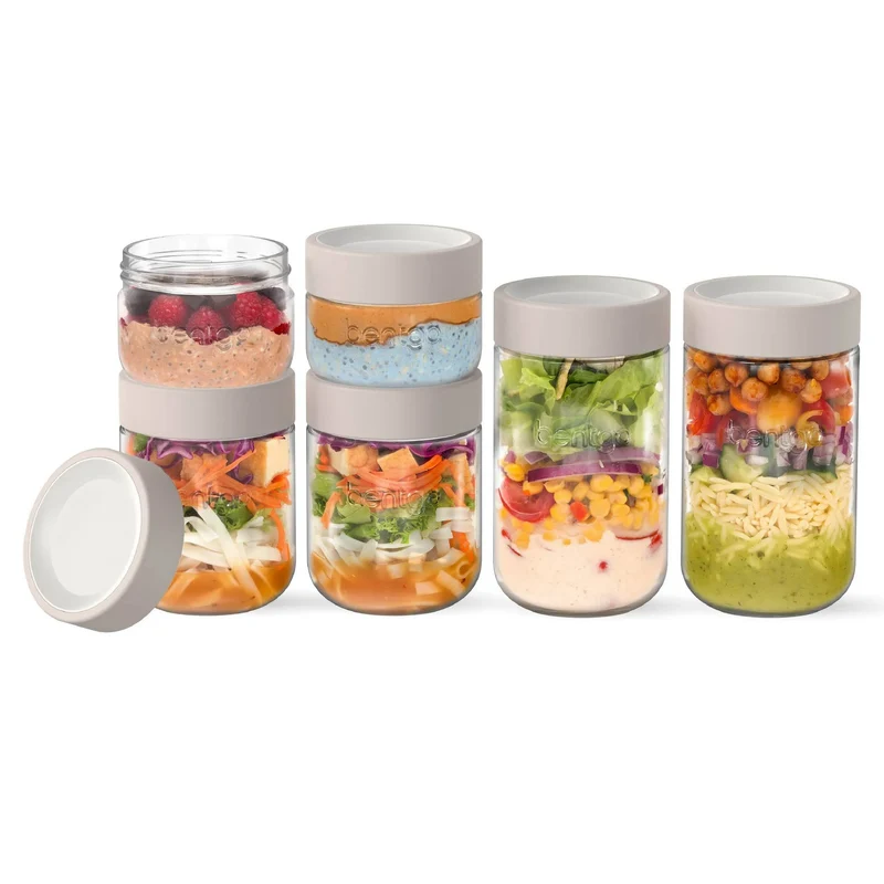 Glass Food Storage Jars 6-Pack - Moondust Open Box