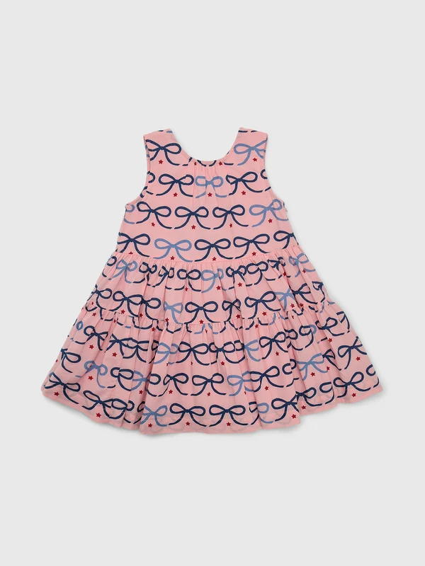 Pink Chicken Girls' Eloise Dress 7Y / PINK BOWS