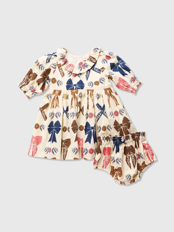 Pink Chicken Baby Girls' Amara Dress Set 0/3M / HARVEST BOWS