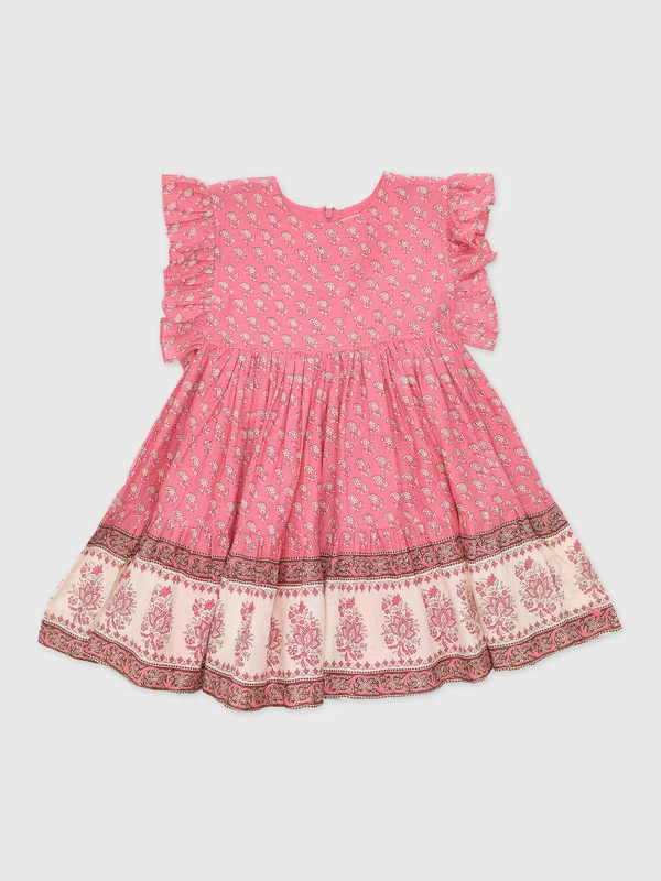 Pink Chicken Girls' Kit Dress 7Y / SMALL PAISLEY