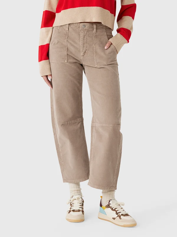 Le Jean Women's Corduroy Utility Soft Barrel Jean 31 / SOFT TAUPE