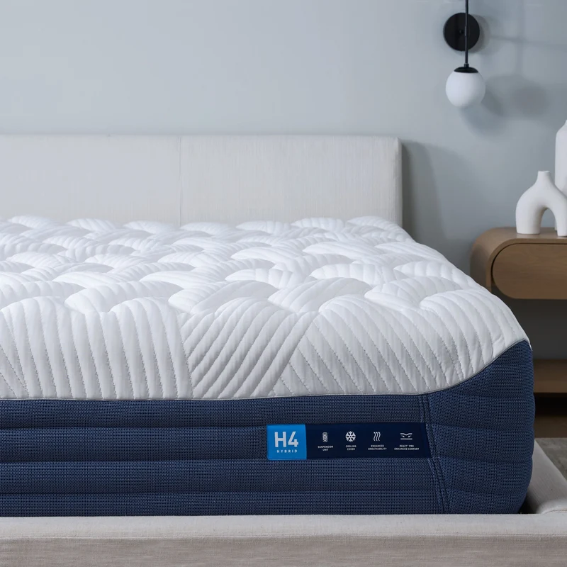 H4 Pillowtop Hybrid Mattress White / King