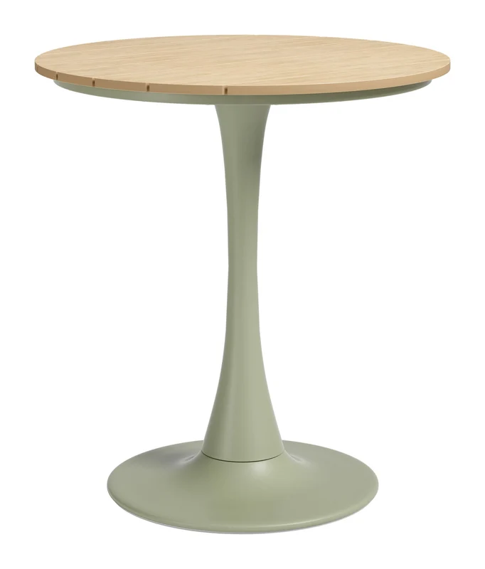 Oswego - Bistro Table - Light Brown / Green