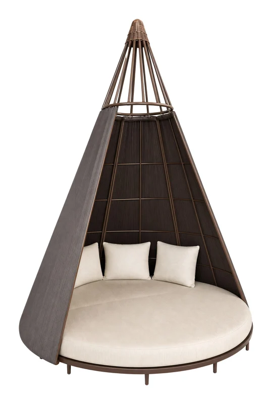 Astoria - Daybed - White / Dark Brown