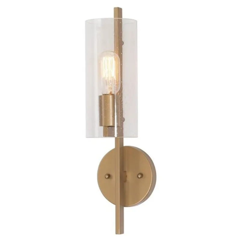 Uolfin Ariana 4-in W 1-Light Matte Gold Modern Wall Sconce