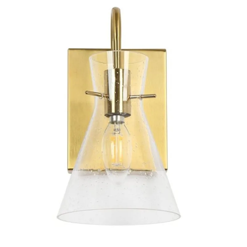 Uolfin 5.5-in W 1-Light Polished Copper Modern Wall Sconce