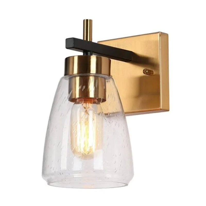 Uolfin 5-in W 1-Light Polished Copper Modern Wall Sconce