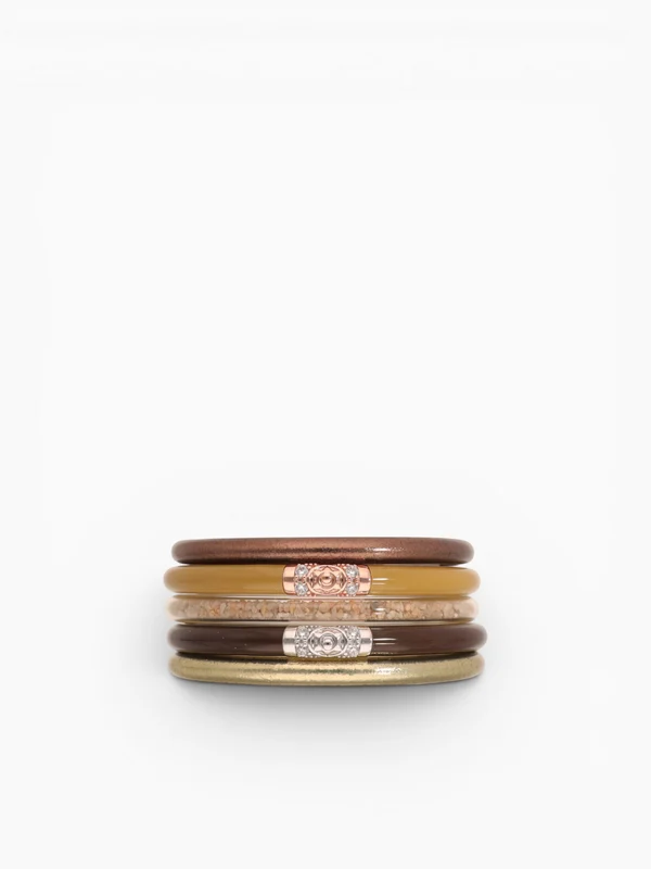Golden Sands All Weather Bangles Gold / S