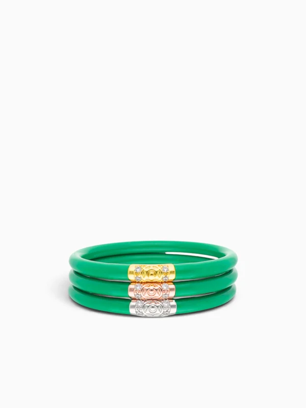 Kelly Three King All Weather Bangles Green / L