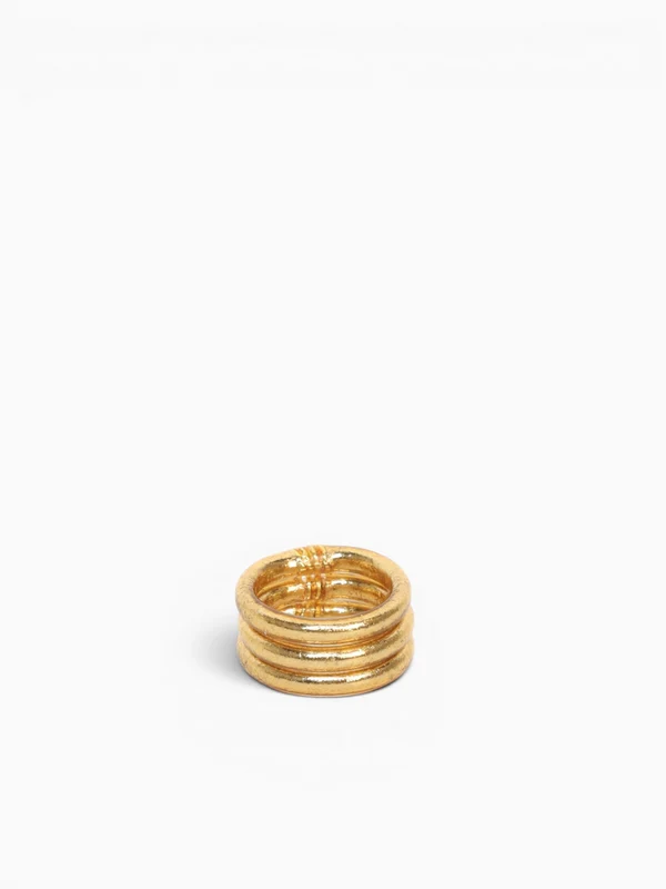 Aura All Weather Rings (set Of 3) Gold / 8