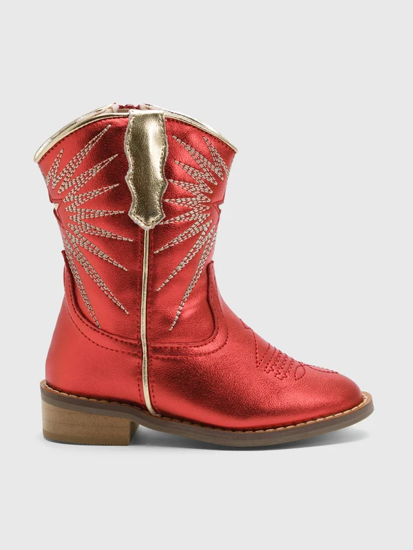 Wild + Rae Girls' Ruby Cowgirl Boot 7 / RUBY