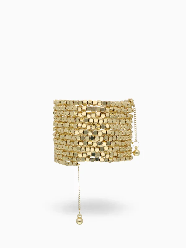 Gold Omega Wrist Wrap Gold