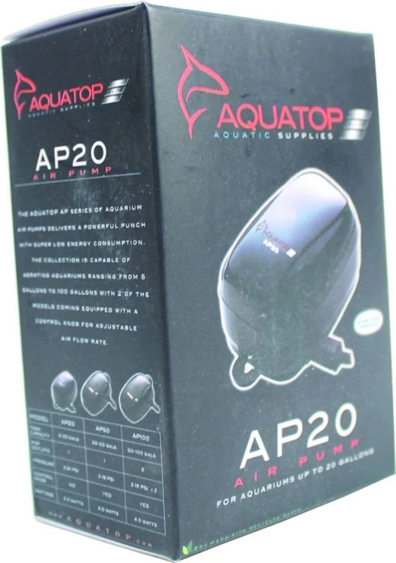 Aquatop Air Pump Single Outlet 5 20 Gallon Single Outlet / 5-20 Gallon