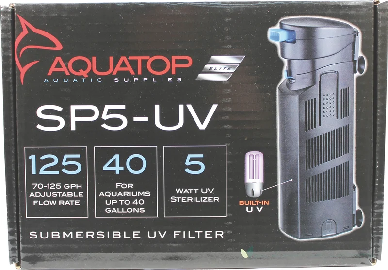 Aquatop Submersible Uv Filter Black / 40 Gallon