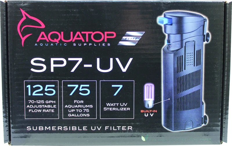 Aquatop Submersible Uv Filter Black / 75 Gallon