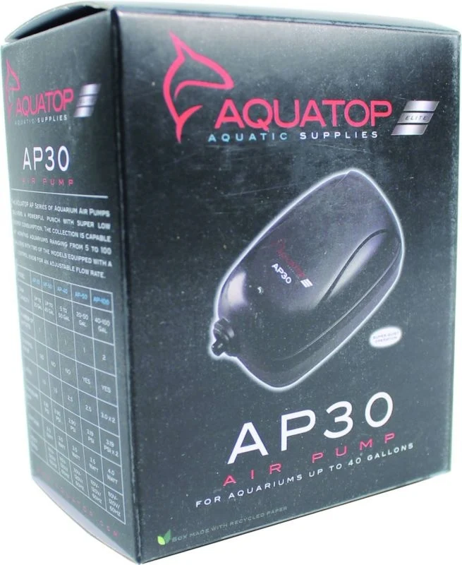 Aquatop Air Pump Single Outlet 20 30 Gallon Single Outlet / 20-30 Gallon