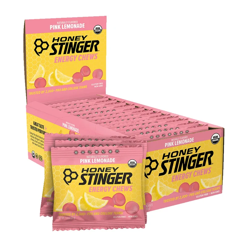Honey Stinger Organic Energy Chews 50g Pink Lemonade