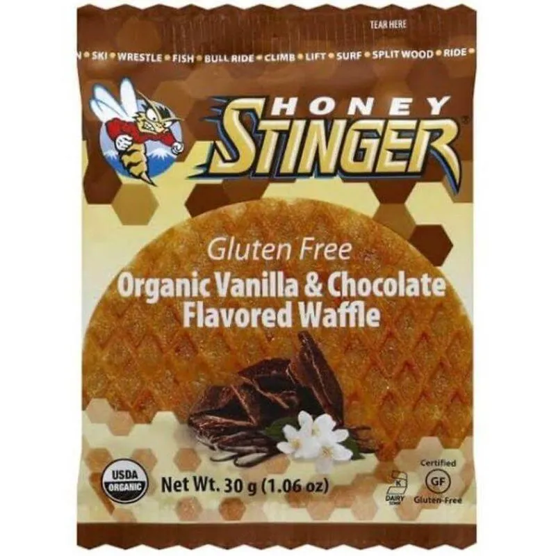 Waffle Honey Stinger Baunilha Com Chocolate Sem Glúten 30g