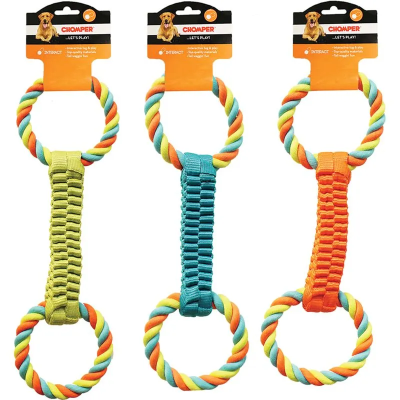 Tecido Balístico Toy Chomper Com Puxador De Corda Para Cães
