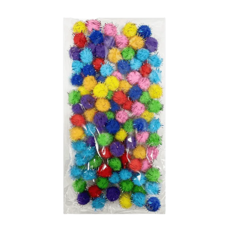Pompones Brillantes Surtidos|100 Piezas