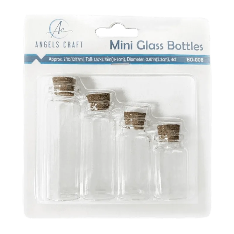 Botellita de Vidrio|4 Piezas