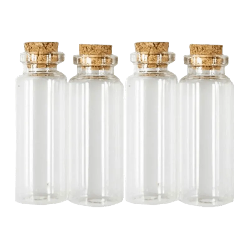 Botellita con Tapa de Corcho|4 Piezas