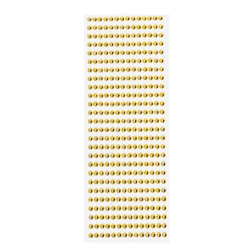 Sticker de Perlas|Dorada|6 mm