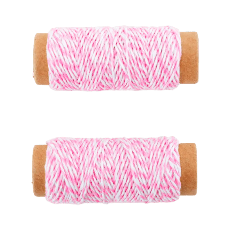Hilo Pabilo|Rosa y Blanco|2 Piezas