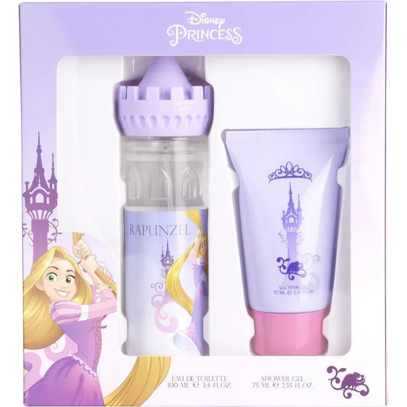Perfume Feminino Disney Tangled Rapunzel Edt Spray 100 Ml &amp; Gel De Banho 75
