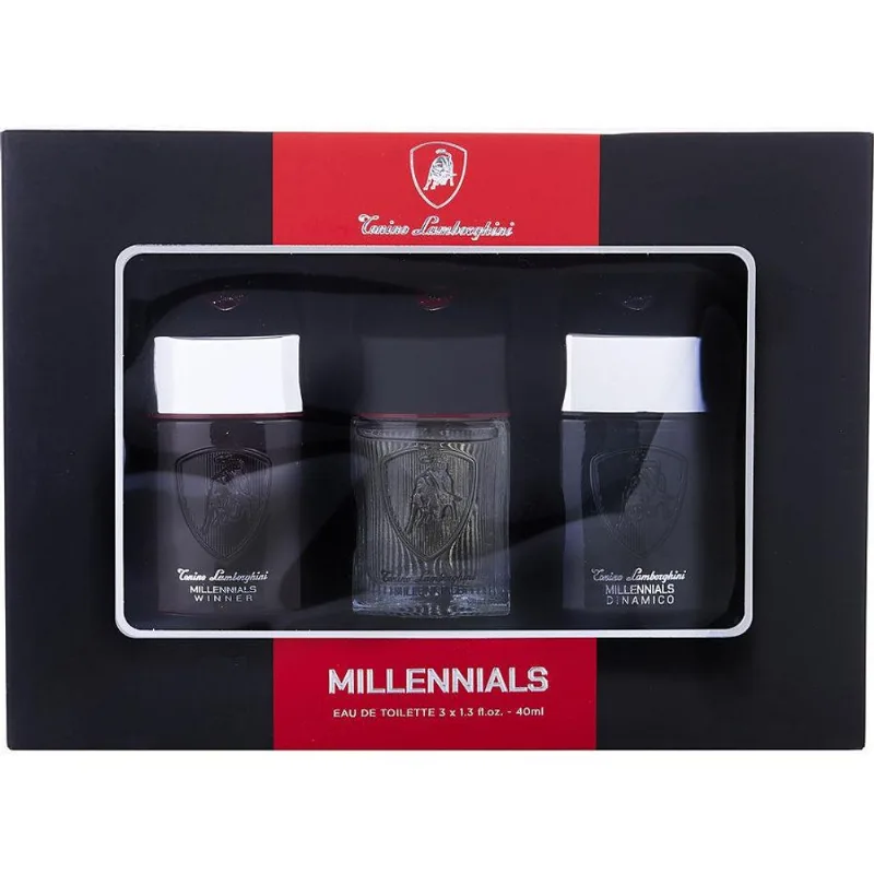 Perfume Masculino Tonino Lamborghini Variety Variedade De 3 Peças Com Millennials Classic&amp;dinamico Winner E Todos São Edt Spray 38 Ml
