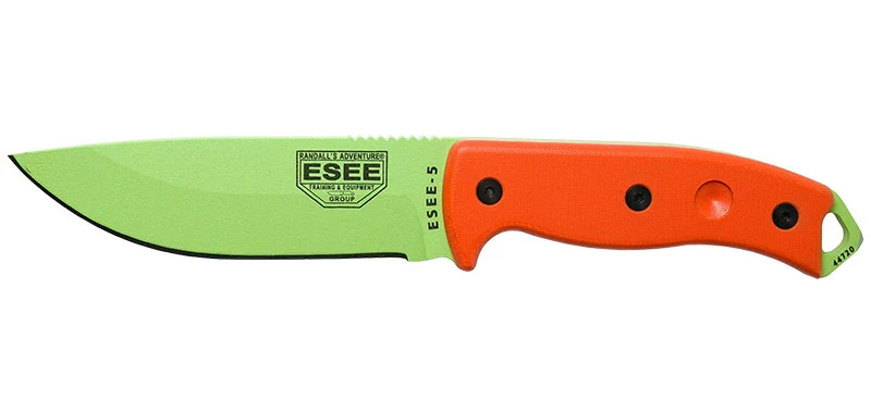 Couteau à lame fixe ESEE ESEE-3 - Pommeau modifié E3PMVG acier Carbone lame 88 mm Gris