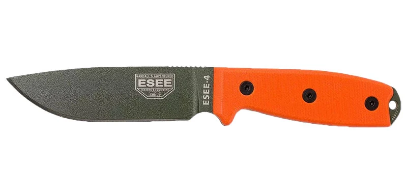 Couteau à lame fixe ESEE ESEE-4 E4POD acier Carbone lame 116 mm lame drop point Autre (EE4POD)