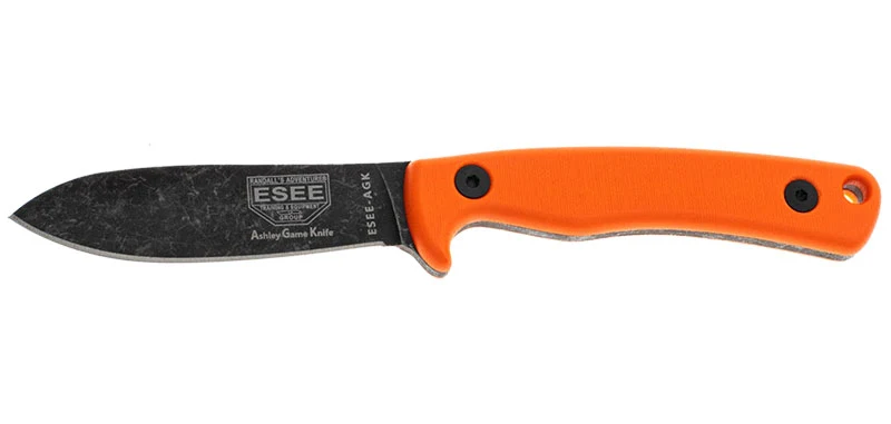 Couteau à lame fixe ESEE ESEE Ashley Game Knife acier Carbone lame 91 mm Orange