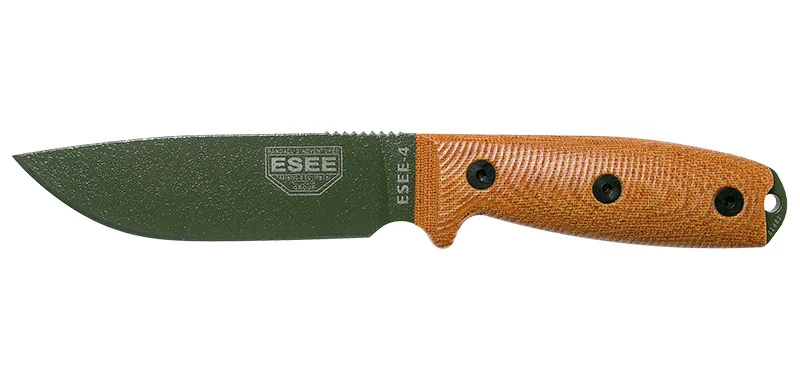 Couteau à lame fixe ESEE ESEE-4 E4POD acier Carbone lame 116 mm lame drop point Autre