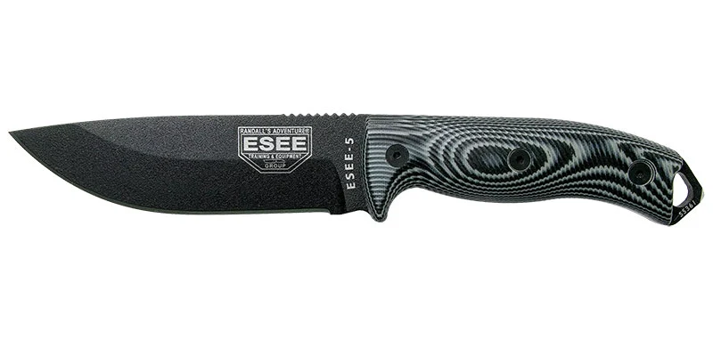 Couteau à lame fixe ESEE ESEE-5 5PB002 acier Carbone lame 132 mm lame drop point Autre