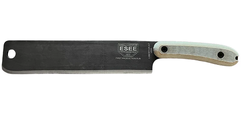ESEE Machette Libertariat acier Carbone lame 228 mm fil lisse manche bois naturel Bois naturel