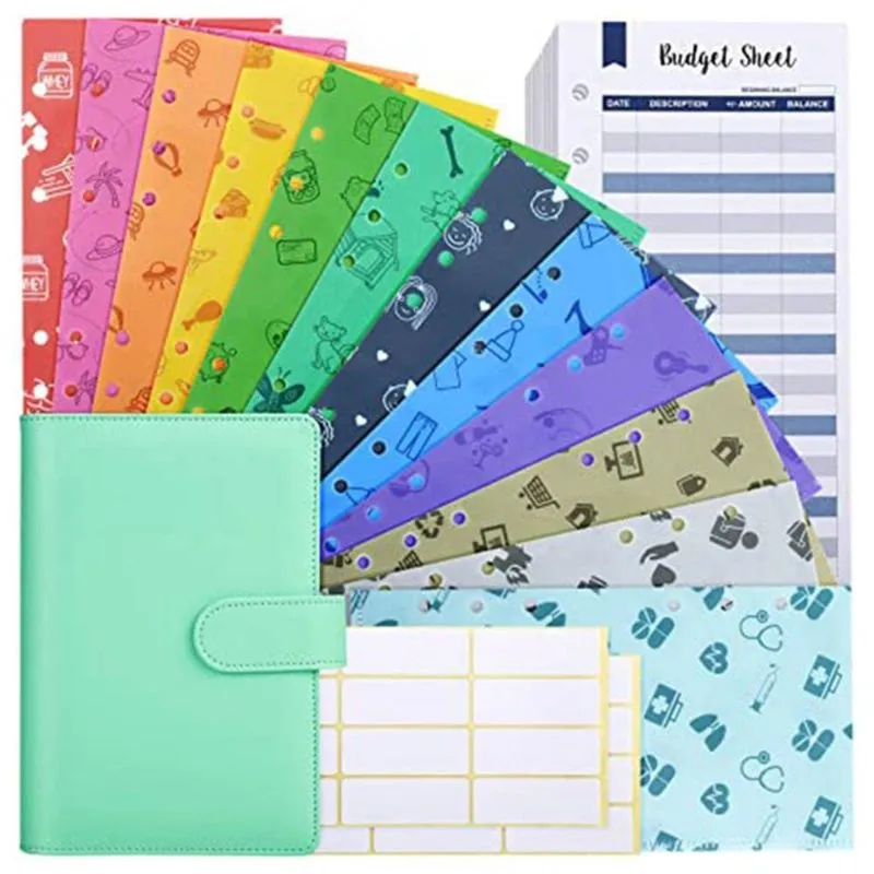 25pcs Notebook A6 Creative Binder, Envelope De Dinheiro De Pvc