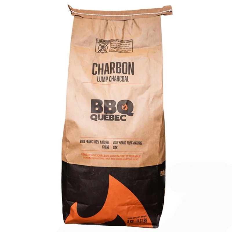 BBQ Québe cHardwood Lump Charcoal 8-kg - Oak